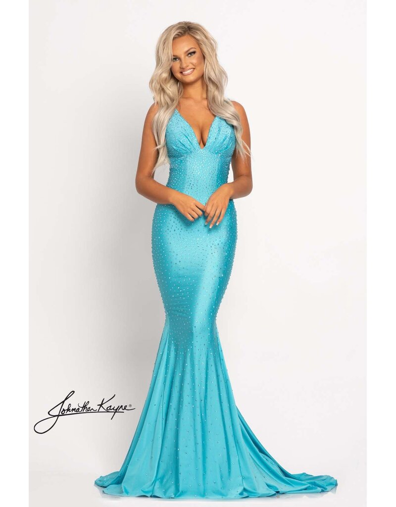 Tank v-neck beaded fit n flare w/slit 9213A