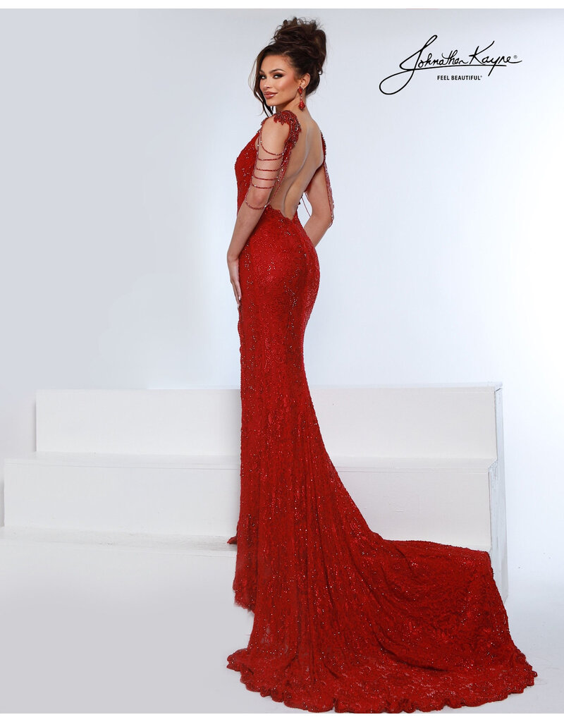 Beaded lace tank v-neck w/slit 3251