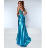 KATE PARKER Lace corset bodice fitted w/lace leg slit 26312