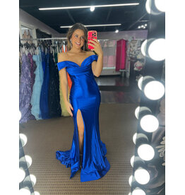 KATE PARKER Off the shoulder shimmer satin mermaid 26032