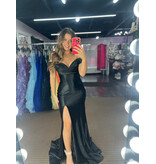 KATE PARKER Off the shoulder shimmer satin mermaid 26032