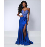 KATE PARKER Sequin lace off the shoulder bodice fitted gown 26987