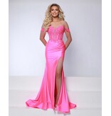 KATE PARKER Sequin lace off the shoulder bodice fitted gown 26987