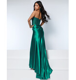 KATE PARKER FITTED, STRAPLESS, BEADED, CORSET BODICE WITH SLIT 26043