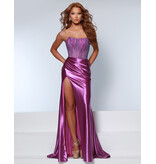 KATE PARKER FITTED, STRAPLESS, BEADED, CORSET BODICE WITH SLIT 26043