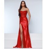 KATE PARKER FITTED, STRAPLESS, BEADED, CORSET BODICE WITH SLIT 26043