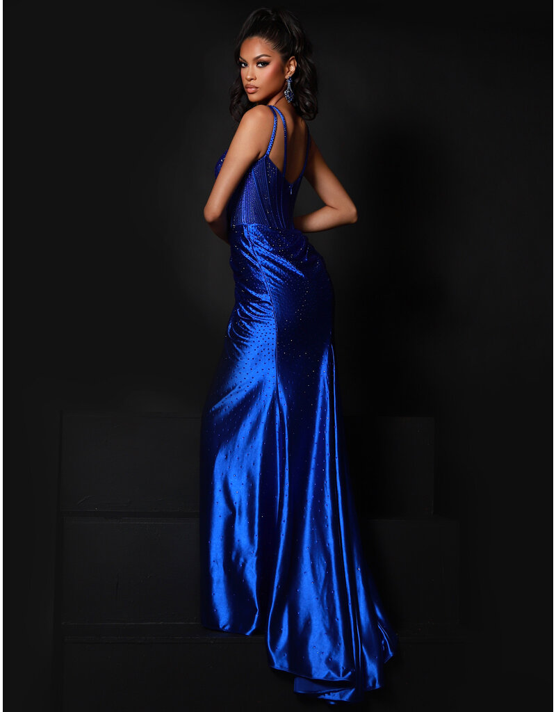 KATE PARKER FITTED, CORSET BODICE, BEADED, ZIPPER BACK WITH SLIT 26085