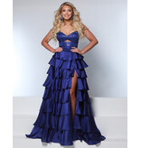 KATE PARKER A-LINE, RUFFLE, BEADED, CORSET BODICE, LACE-UP BACK 26264