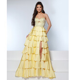 KATE PARKER A-LINE, RUFFLE, BEADED, CORSET BODICE, LACE-UP BACK 26264