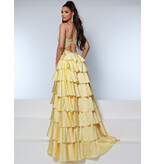 KATE PARKER A-LINE, RUFFLE, BEADED, CORSET BODICE, LACE-UP BACK 26264