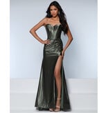 KATE PARKER FITTED, STRPLSS, SATIN, LACE-UP BACK WITH SLIT 26292