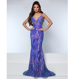 KATE PARKER FITTED, SEQUIN, SIDE MESH, TANK STRAP, ZIPPER BACK 26306