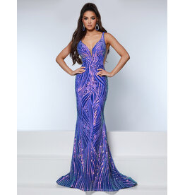 KATE PARKER FITTED, SEQUIN, SIDE MESH, TANK STRAP, ZIPPER BACK 26306