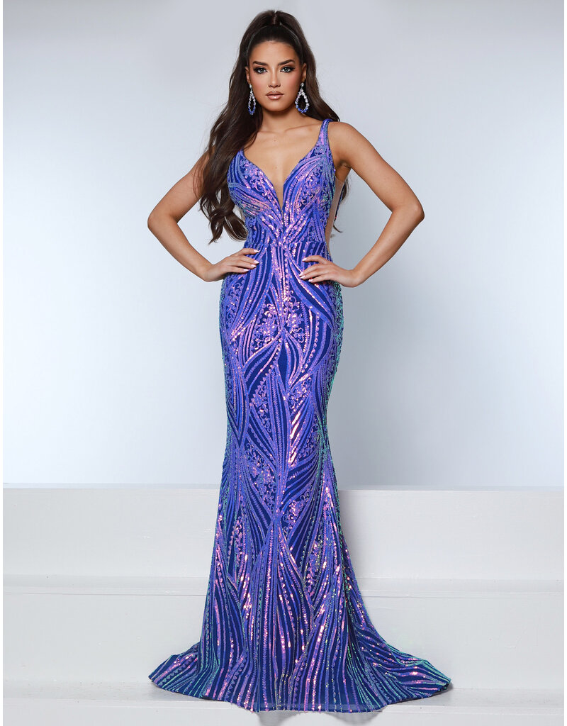 KATE PARKER FITTED, SEQUIN, SIDE MESH, TANK STRAP, ZIPPER BACK 26306