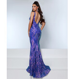 KATE PARKER FITTED, SEQUIN, SIDE MESH, TANK STRAP, ZIPPER BACK 26306