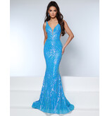 KATE PARKER FITTED, SEQUIN, SIDE MESH, TANK STRAP, ZIPPER BACK 26306