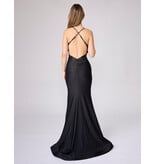 FITTED, CORSET BODICE, FLORAL SEQUIN, OPEN BACK 542608