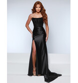 KATE PARKER Fitted, strapless, corset bodice, waist ruching, lace bodice 26018