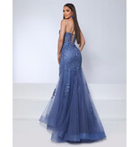 KATE PARKER Fit and flare, corset bodice, floral lace, corset back 26039