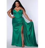 JK SYDNEYS CLOSET Strapless corset fringe shoulder & collar JK242608