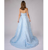 Strapless corset bodice brocade a-line 3286