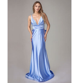 Beaded tank deep v-neck fitted low back w/bow 9212