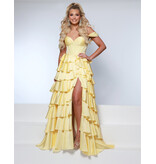 KATE PARKER Off the shoulder satin ruffle a-line 26302
