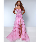 KATE PARKER Strapless lace mermaid ruffle gown 26313