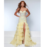 KATE PARKER Strapless lace mermaid ruffle gown 26313
