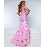KATE PARKER Strapless lace mermaid ruffle gown 26313
