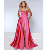 KATE PARKER Strapless corset beaded pearl bodice a-line gown 26322