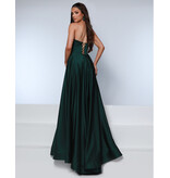 KATE PARKER Strapless corset beaded pearl bodice a-line gown 26322