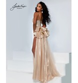 METALLIC JERSEY SPGT STRAP W/ CAPE 3319