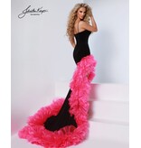 VELVET, W/ ORGANZA RUFFLE, HIGHLOW 3304