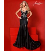 SATIN MERMAID, BEADED BODICE, OPEN BACK 3268