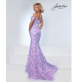 GLITTER MESH W/ OFF THE SHLDR STRAP 3273