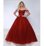 KATE PARKER Off the shoulder lace corset bodice ballgown 26040