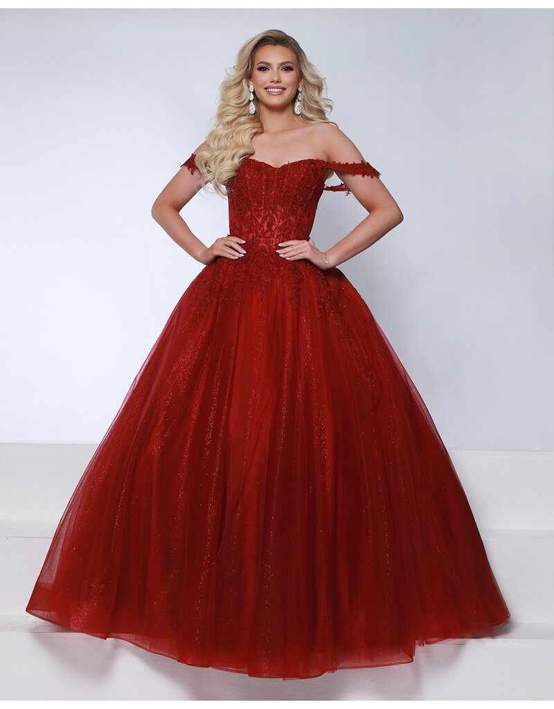 KATE PARKER Off the shoulder lace corset bodice ballgown 26040