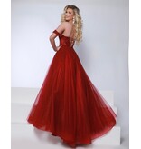 KATE PARKER Off the shoulder lace corset bodice ballgown 26040