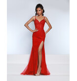 KATE PARKER Lace tank strap lace fit n flare tulle gown 25935