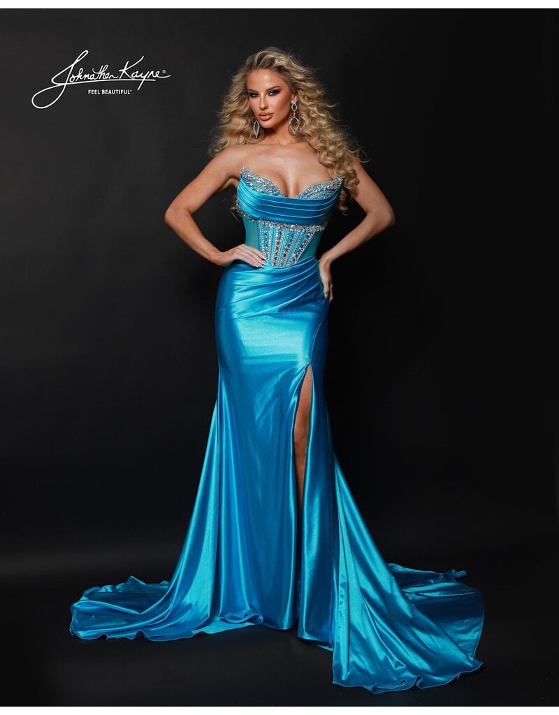 FIT & FLARE, STRPLESS, W/ RUCHED NECKLINE 3203