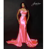 FIT & FLARE, STRPLESS, W/ RUCHED NECKLINE 3203