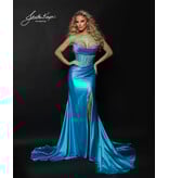 FIT & FLARE, STRPLESS, W/ RUCHED NECKLINE 3203