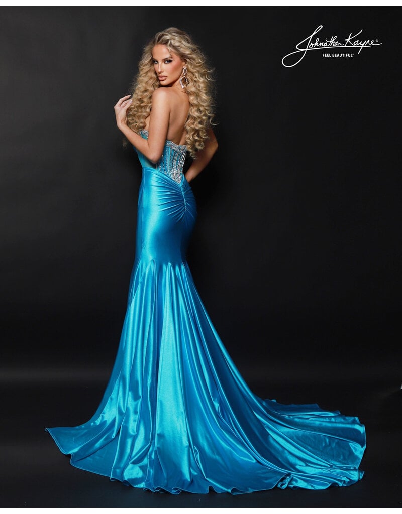 FIT & FLARE, STRPLESS, W/ RUCHED NECKLINE 3203