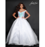 OFF SHOULDER BALL GOWN W/ SEQUIN BODICE 2652