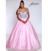 OFF SHOULDER BALL GOWN W/ SEQUIN BODICE 2652