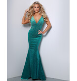 TANK VELVET BEADED GOWN 2308