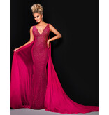 TANK VELVET BEADED GOWN 2308