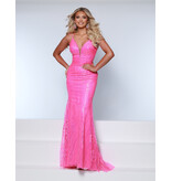 Spaghetti strap sequin fitted mermaid 24739