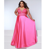 KATE PARKER Beaded Pearl tank charmuse flowing skirt 26400